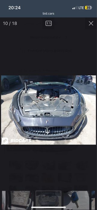 Maserati Granturismo części , silnik skrzynia