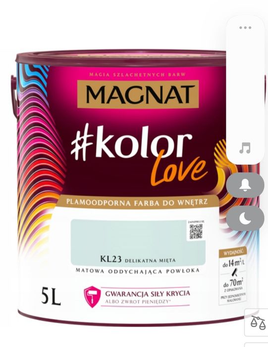 Farba Magnat Delikatna mięta