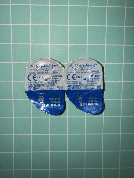лінзи AirOptix HydraGlyde -1,75
