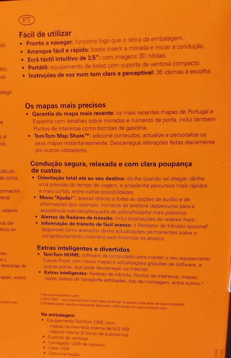 GPS TOMTOM ONE novo