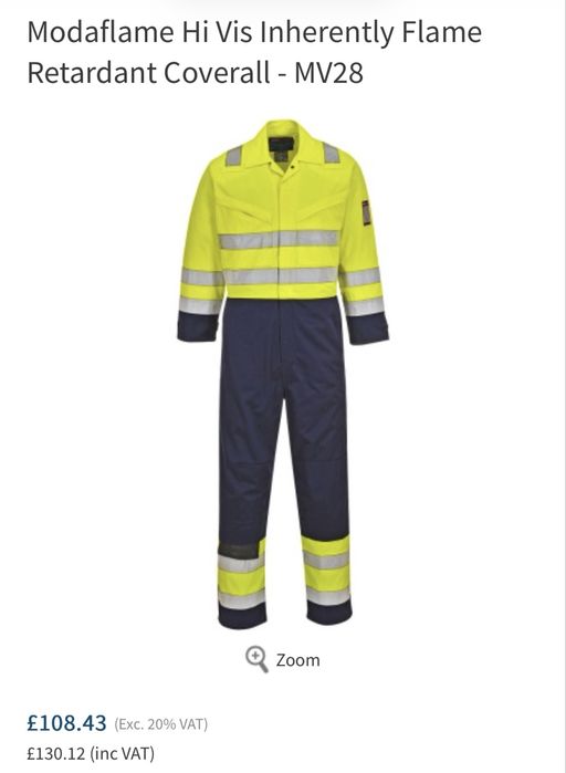 Комбінезон вогнестійкий Portwest Modaflame MV28