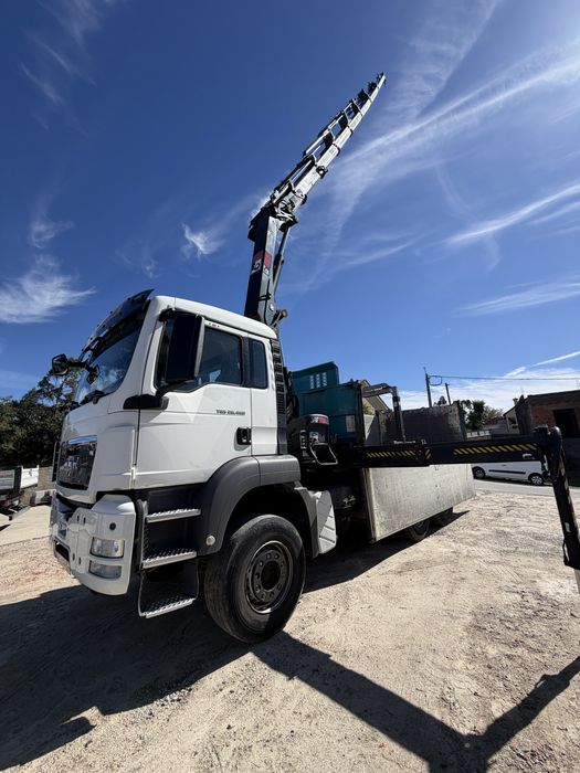 Man TGS480 com grua hiab 21M e Bascula