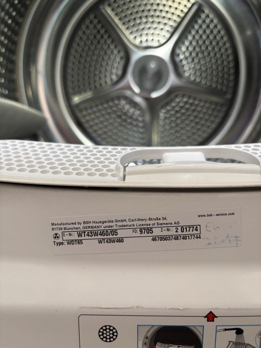 Сушильна машина Siemens WT43W460, 8кг