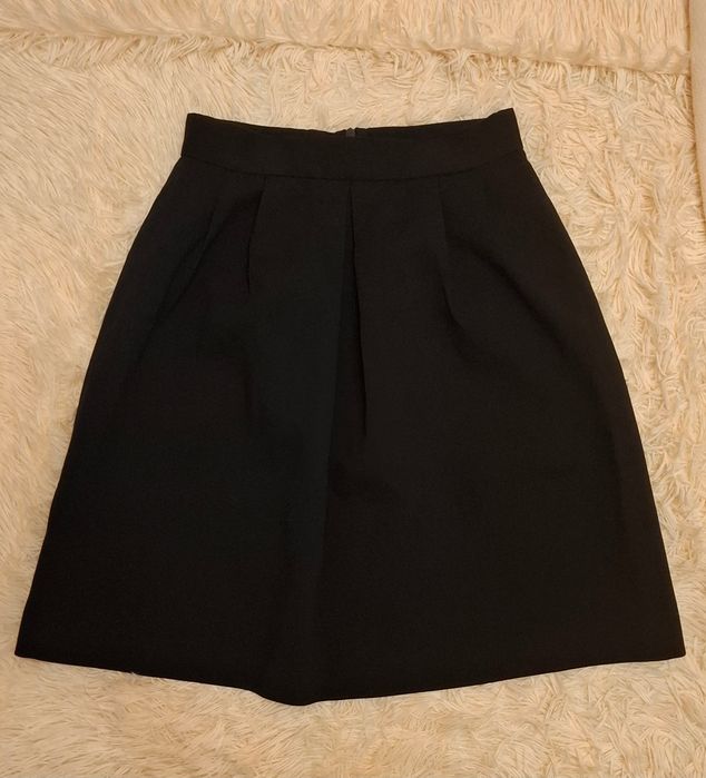 Класична чорна спідниця з карманами, oodji