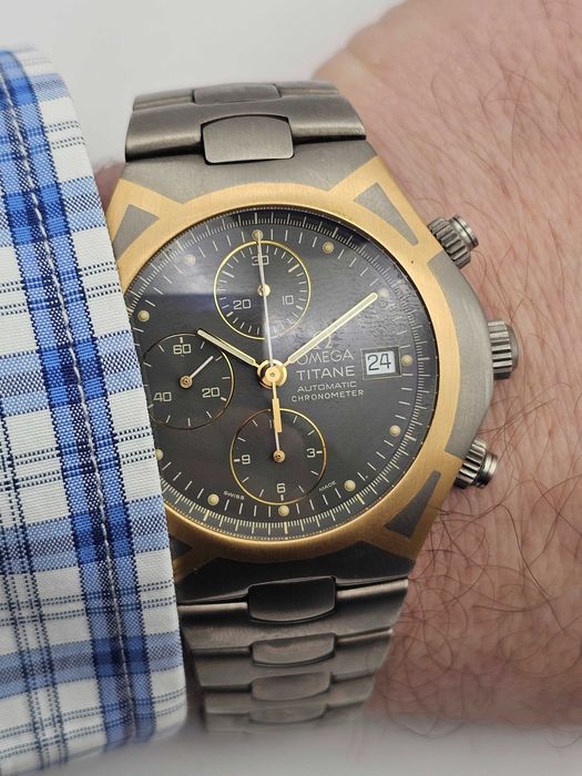 Omega Seamaster Polaris Automatic 18K gold/tytan największy 41 mm full