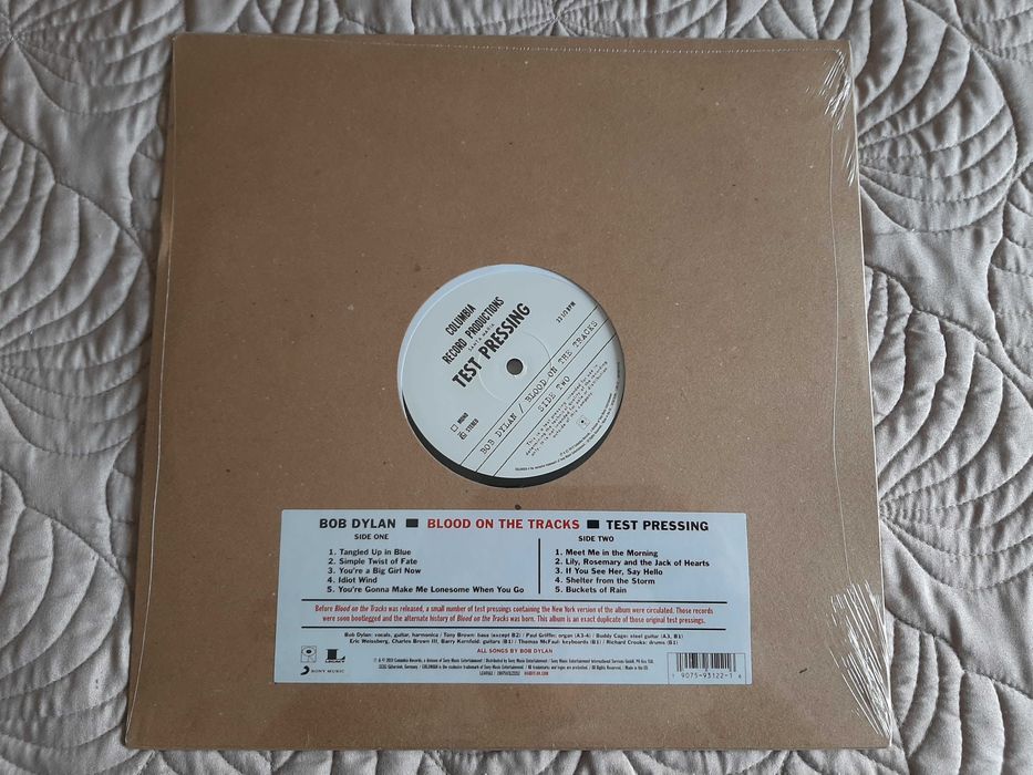 Bob Dylan - Blood On The Tracks Test pressing - Europa - Vinil LP