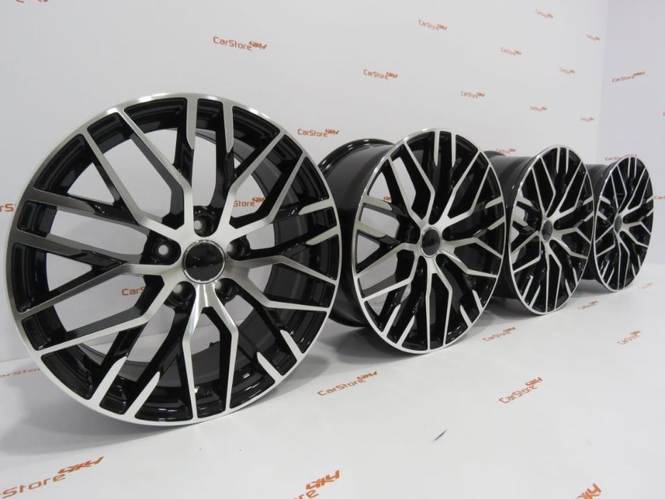 Jantes Look Audi R8 18 x 8 et45 5x112 Preto+ Polido