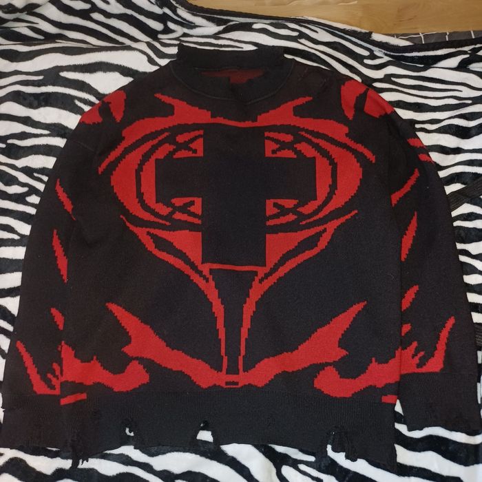 Светр світер з хрестом cmh rave trap