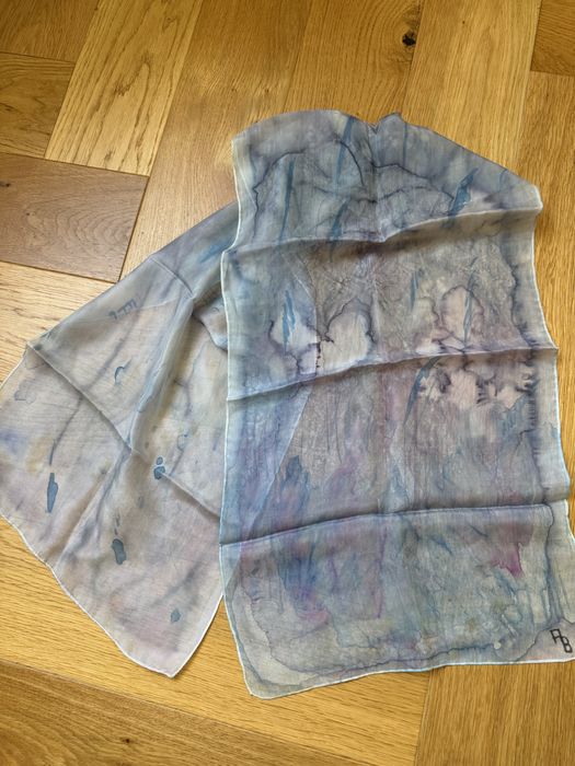 Jedwabny szalik w mazy