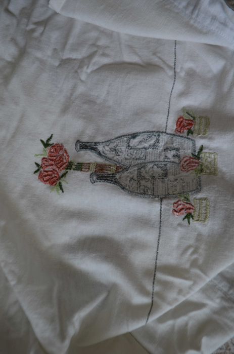 zazdrostka firanka stara haftowana