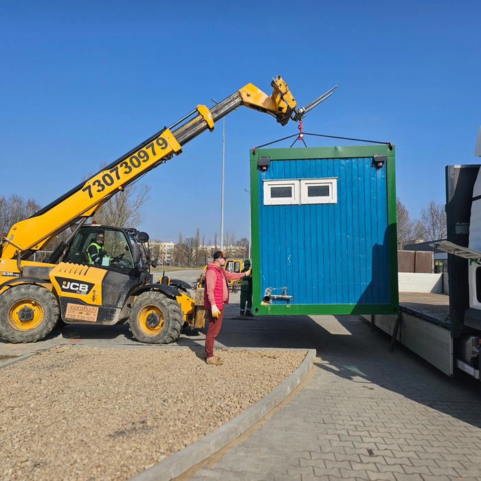 Rozładunki i załadunki - ładowarką teleskopową JCB 535-140