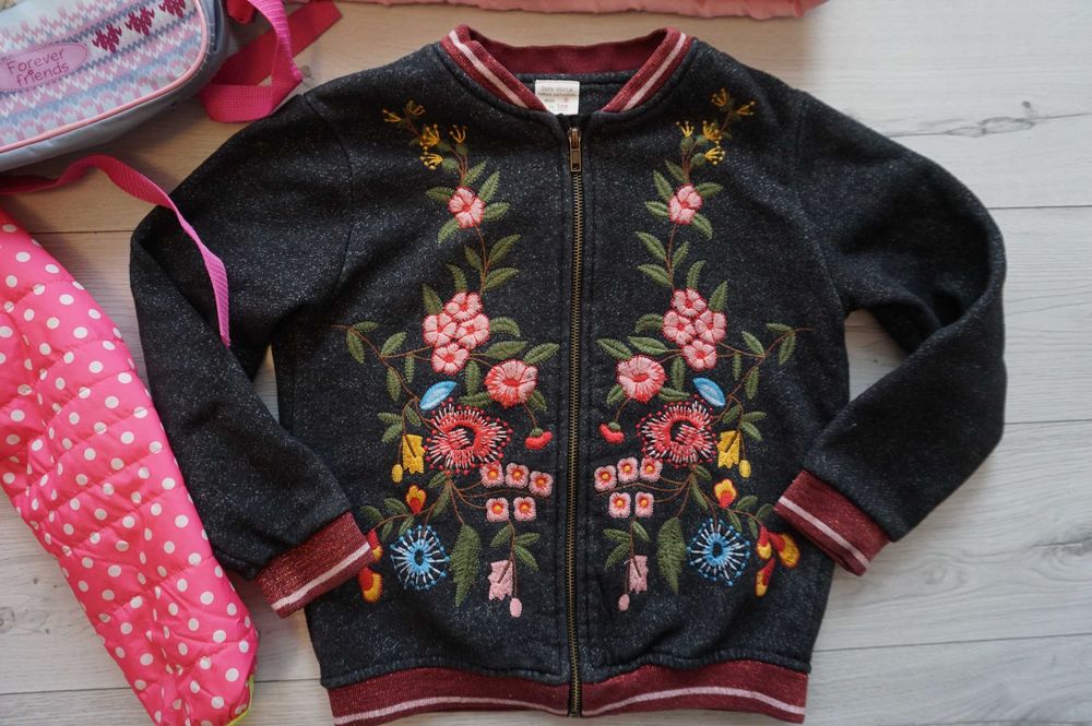 paka ubrań 25 szt. wiosna/ lato~ Zara~ h&m~ kurtka r.122/128