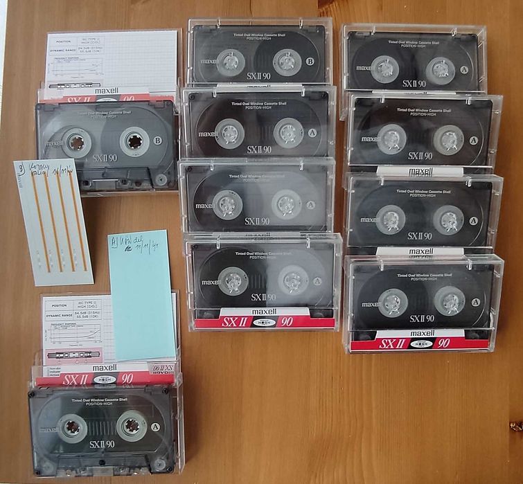 Kasety Maxell SXII 90 - komplet 10 szt.