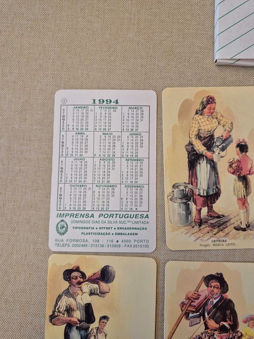 Calendários de bolso antigos - Para coleção