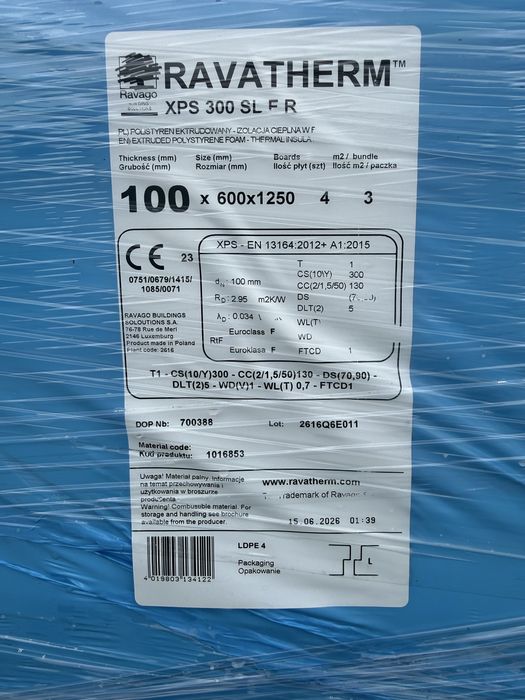 XPS 300 Ravatherm 10cm frez