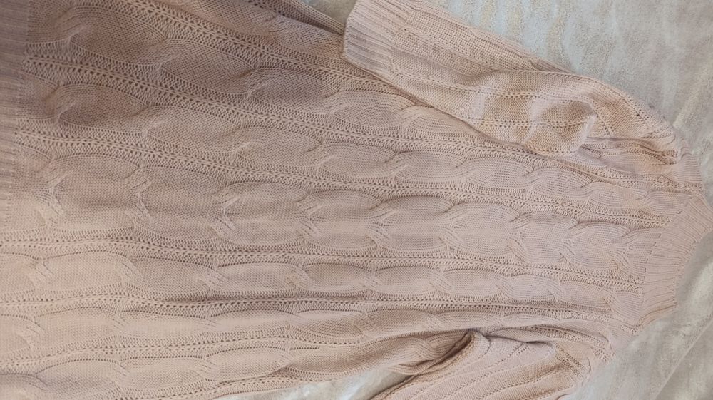 Плаття оверсайз в'язане M-L рожеве нове!