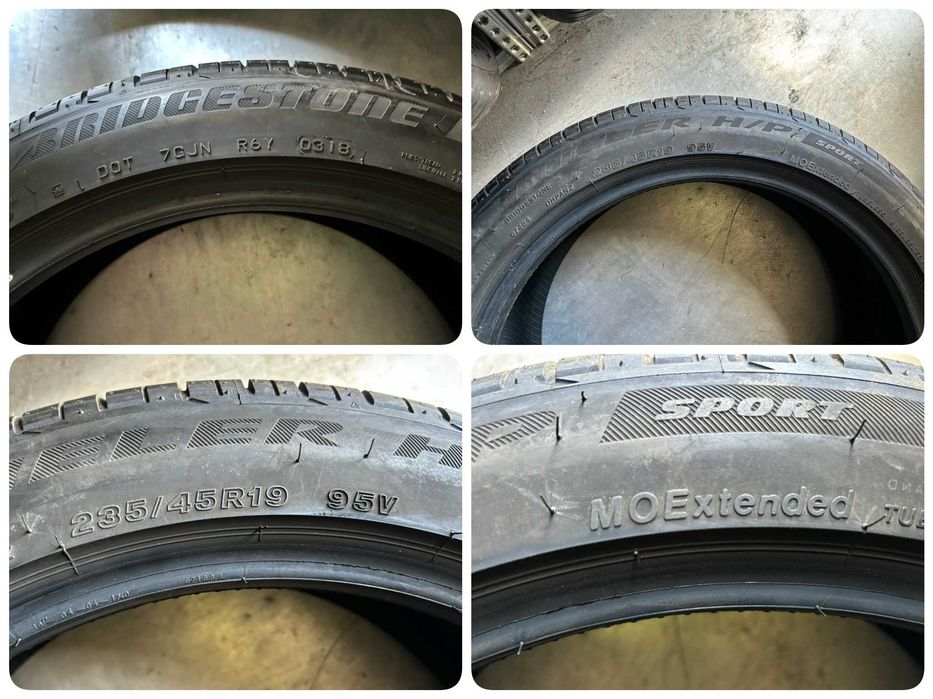 2X Opony Letnie SUV 235/45R19 Bridgestone Dueler H/P SPORT MOE 2018R