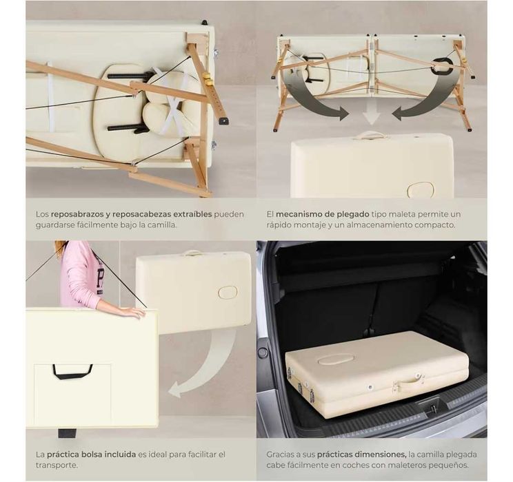 Marquesa estetica portátil na caixa