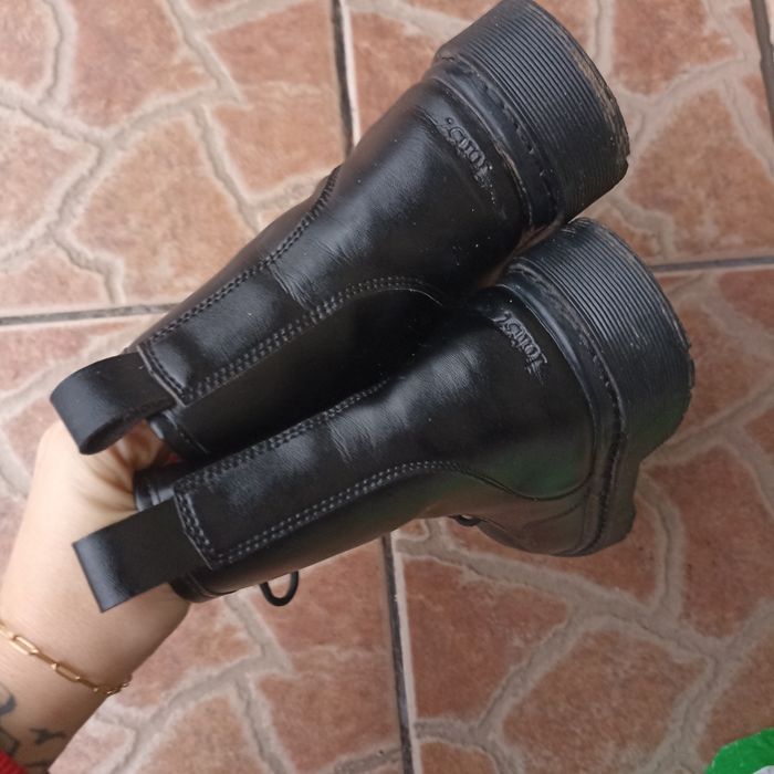 Buty botki loft37 czarne ekoskóra
