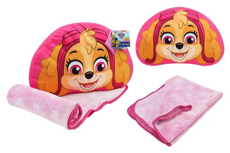 М'яка подушка з пледом Paw Patrol KH70/002L в осортим, Скай, Гонщик