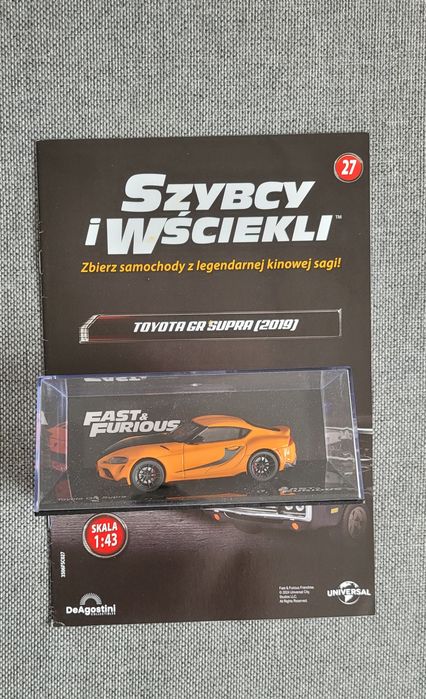 Deagostini Fast&Furious #27 Toyota GR Supra Szybcy 1:43