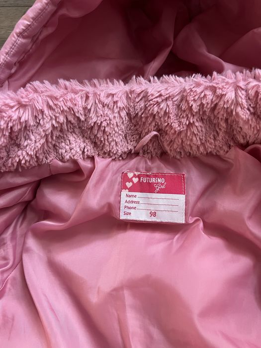 Зимове пальто для дівчинки 98