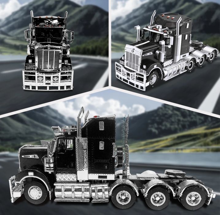 Конструктор металлический 3D пазл Тягач Kenworth Truck T909, Грузовик