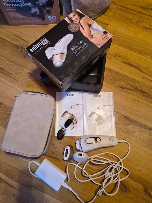 Laser do depilacji Braun Silk-expert Pro 5, stan idealny