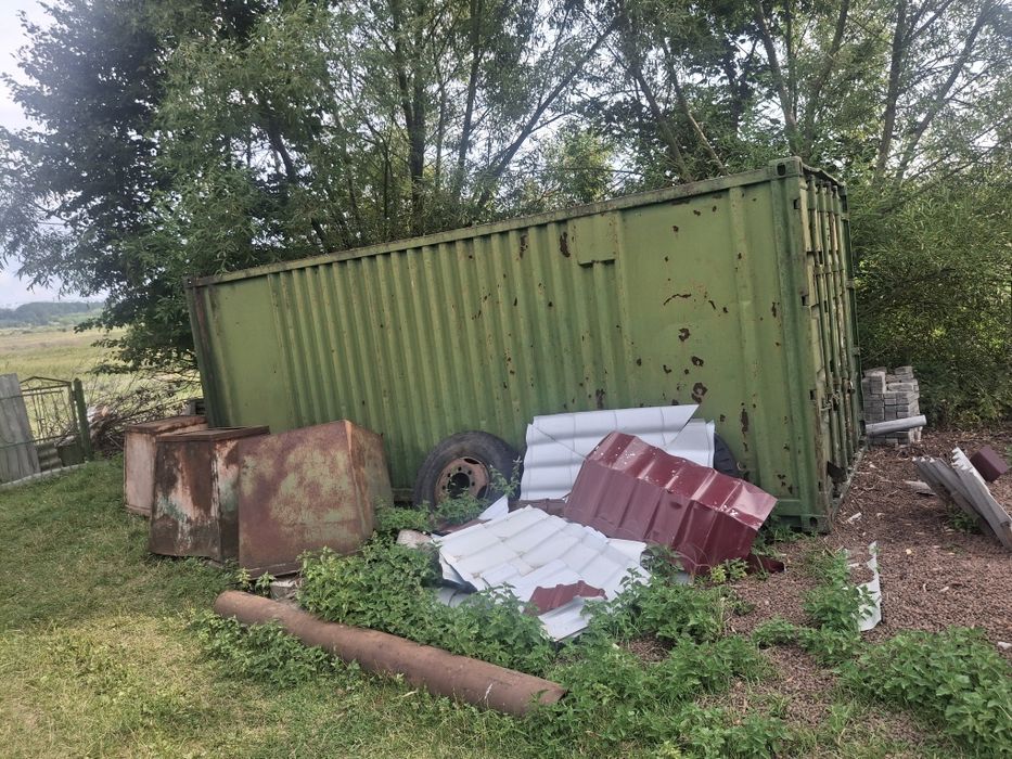 Будівельний вагон, контейнер