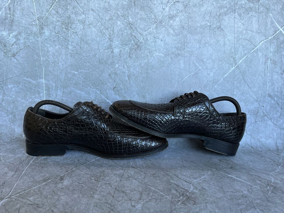 Dolce gabbana туфли мужские кожа крокодила 40