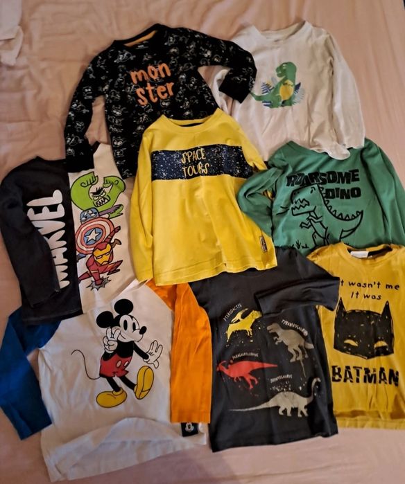 paka koszulki na długi rękaw rozmiar 98-104