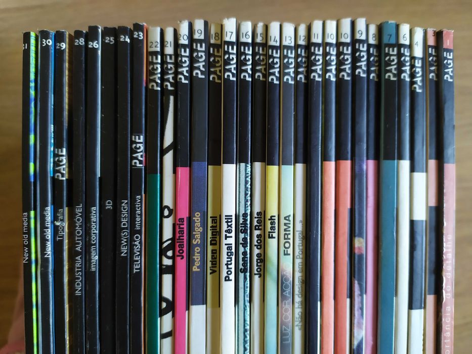 Coleção 29 Revistas "PAGE" - Design e Produção