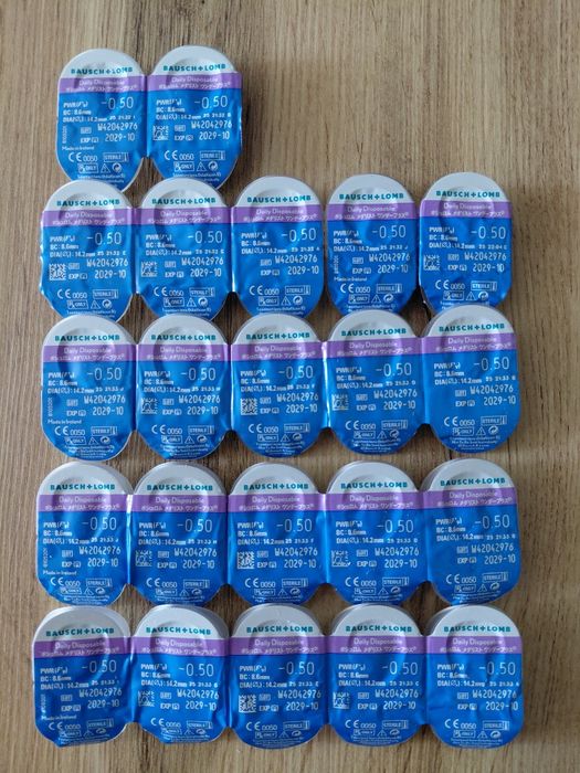Soczewki kontaktowe 1 dniowe softLens -0.5