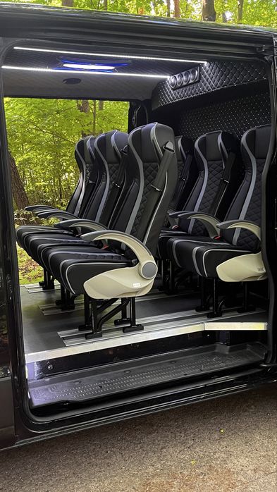 Zabudowa busa, fotele brygadówka sprinter crafter ducato trafic vivaro