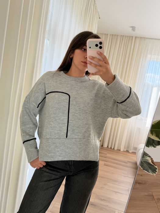 сірий светр бренд zara