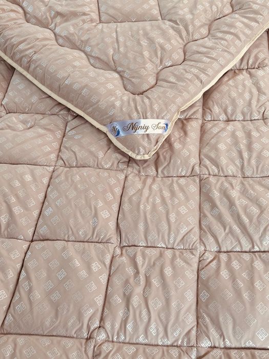 Одеяло овечья шерсть стеганое теплое двоспальное ковдра двоспальна