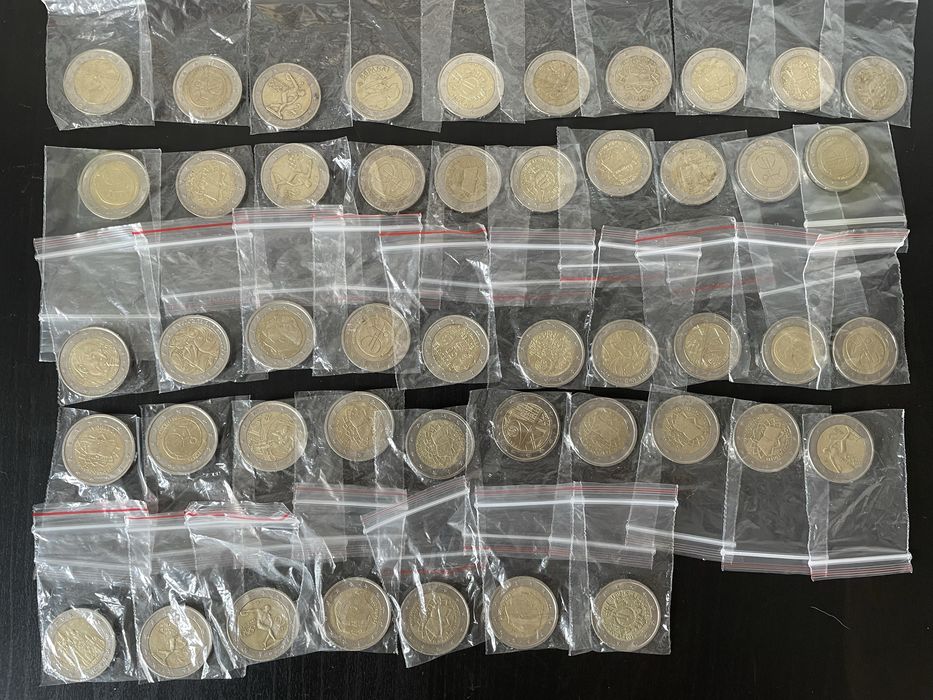 Moedas comemorativas 2€ circuladas