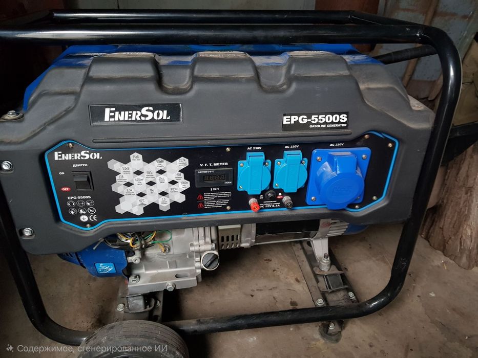 Продам бензиновий генератор EnerSol EPG-5500S