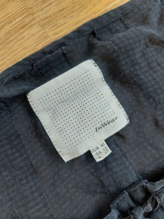 InWear czarna bluzka jedwabna damska, rozmiar L