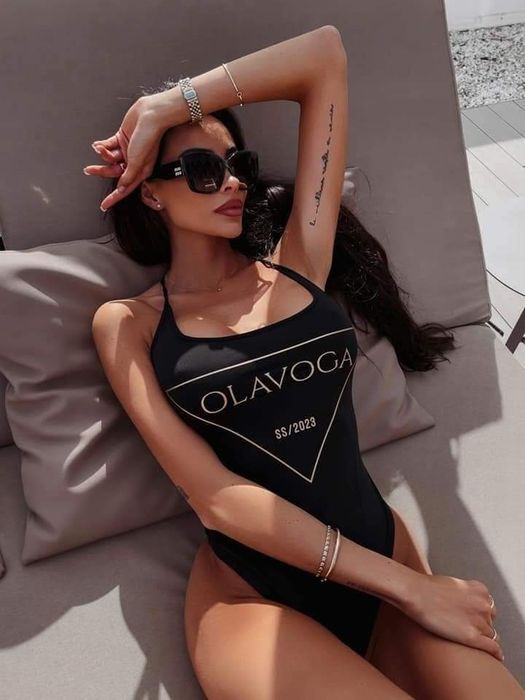 Body Olavoga SPINA S M czarne biale fioletowe