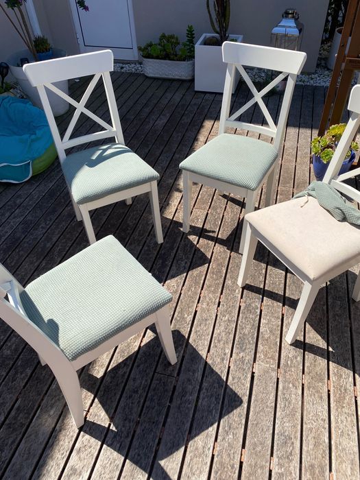 4 Cadeiras Ikea com forro