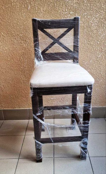 Стілець барний, дерев'яний, 72 см