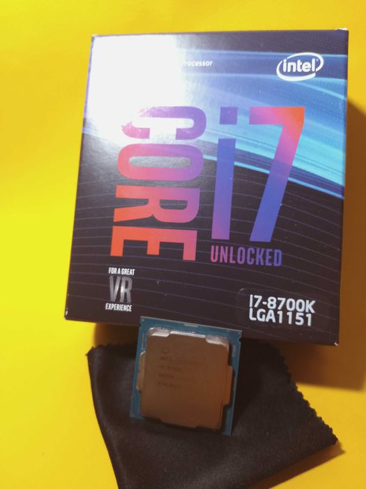 Процессор Intel Core i7 8700K ИДЕАЛ 6 ядер 12 потоков 1151 v2 3.7 GHz