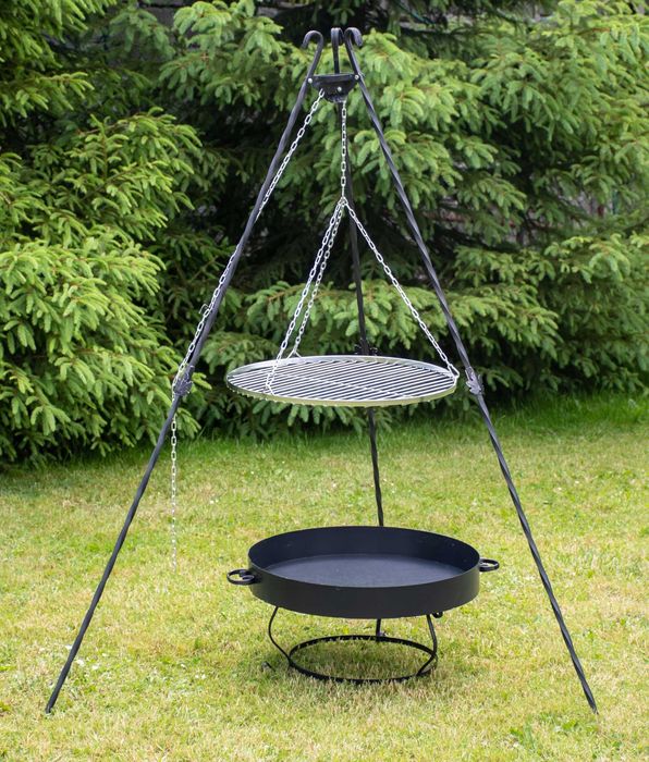 RUSZT NIERDZEWNY FI 60 wiszący na grilla trójnóg okrągły grillowy