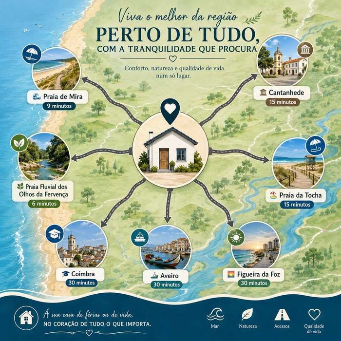 T3 Mira Agosto e Setembro, Aluguer férias na praia