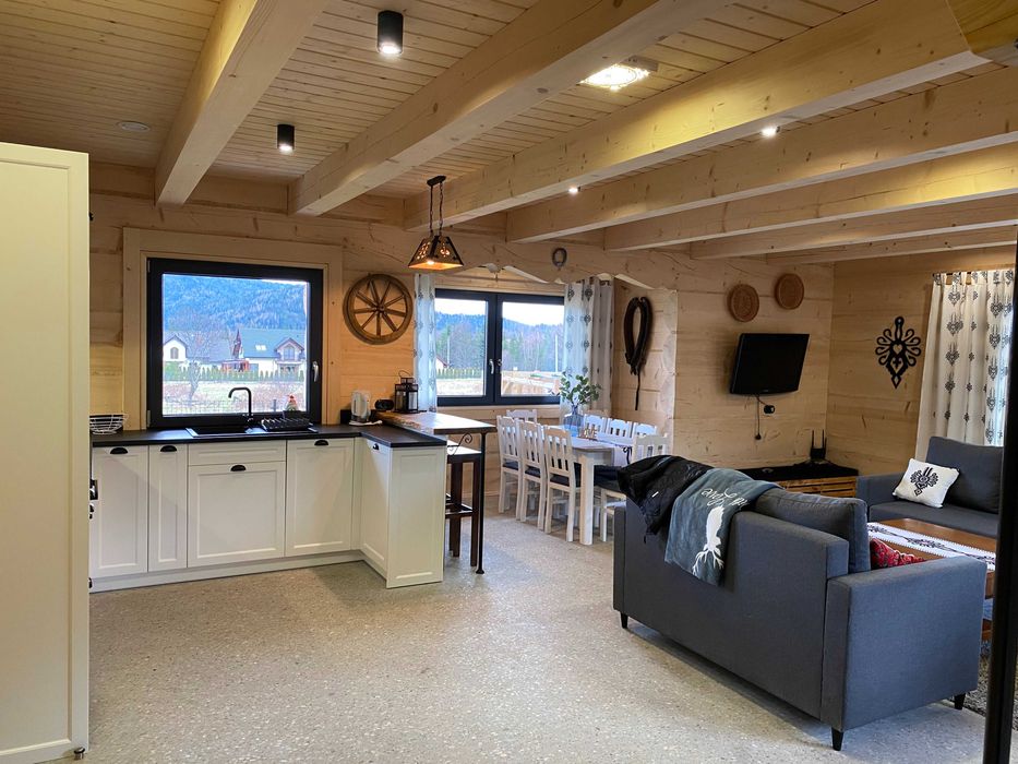 Domek w górach z balią do wynajęcia na wyłączność Sauna Ferie Zawoja