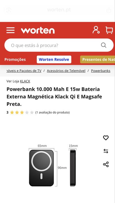 Carregador /bateria magsafe wireless