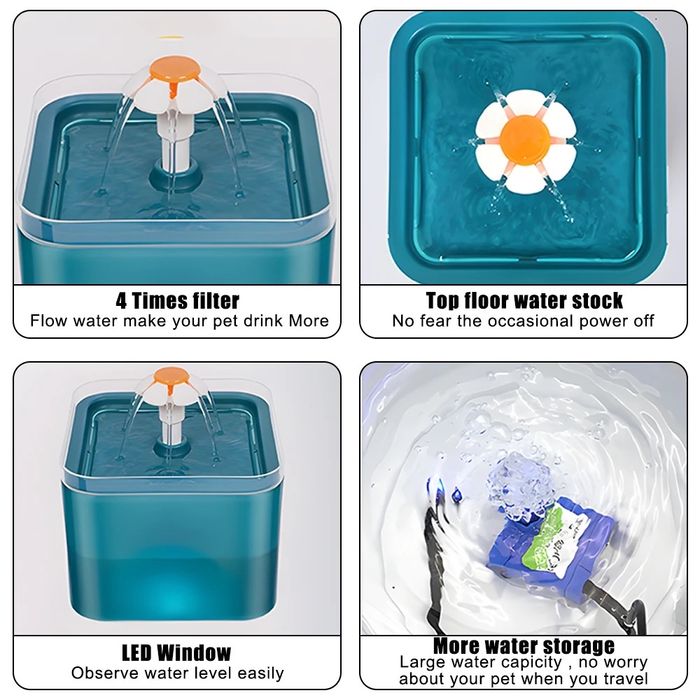 Fonte/bebedouro d’água automática para cães e gatos | 2L