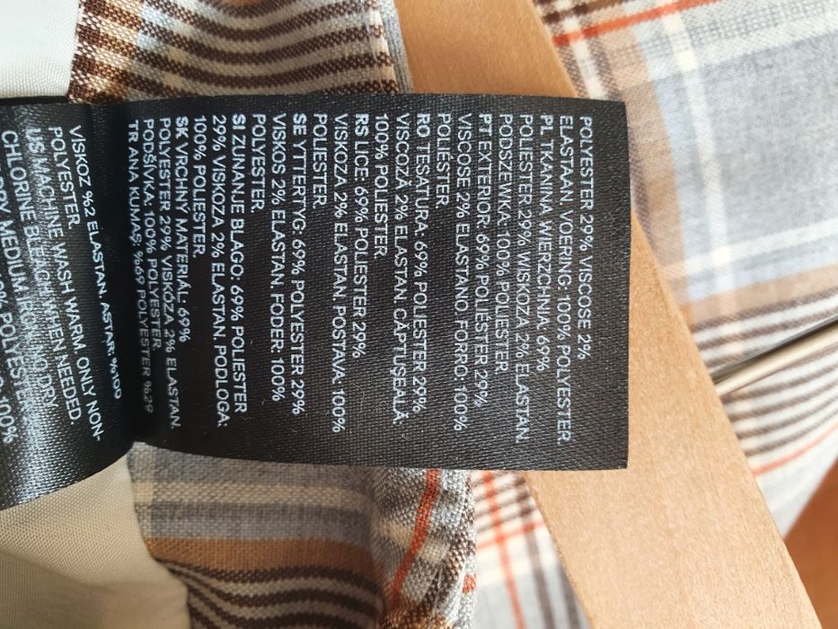 Spódnica H&M rozm. 36/S krata mini jak nowa