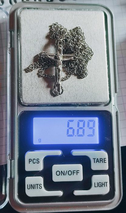 Ніжний срібний комплект хестик з ланцюжком 925 проба,